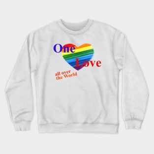 One Love All Over The World Crewneck Sweatshirt